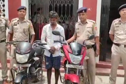 One bike lifters arrested, two stolen motorcycle recovered